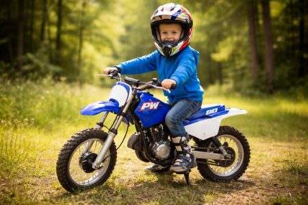 enfant-casque-mini-moto-clairiere