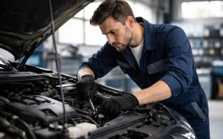 mecanicien-travail-capot-garage-moderne