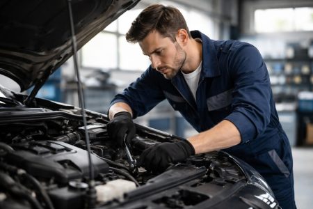 mecanicien-travail-capot-garage-moderne