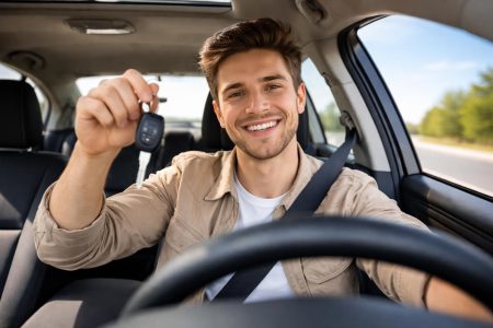 jeune-adulte-souriant-voiture-cles