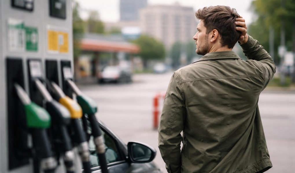 conducteur-inquiet-pompe-essence-urbain
