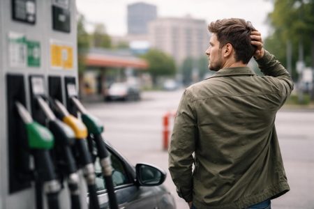 conducteur-inquiet-pompe-essence-urbain