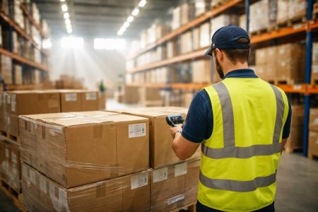 entrepot-palettes-travailleur-colis-lumiere