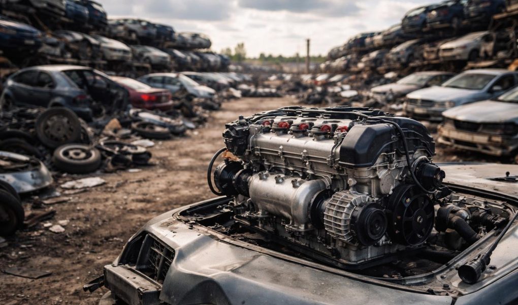 terrain-casse-auto-voitures-empilees-saint-nazaire